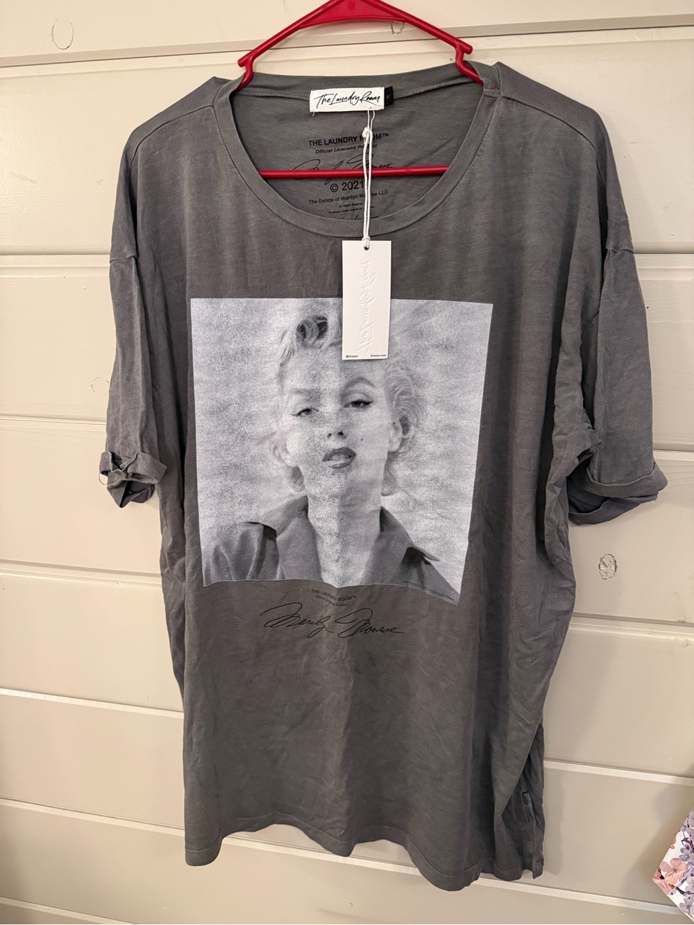 The Laundry Room Gray Marilyn Monroe Photo Graphic Tee